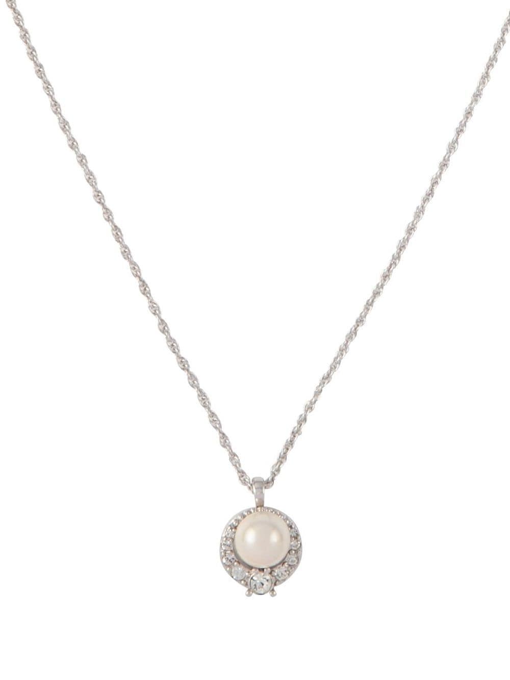 Nina Ricci 1990s pearl pendant necklace - Silver von Nina Ricci