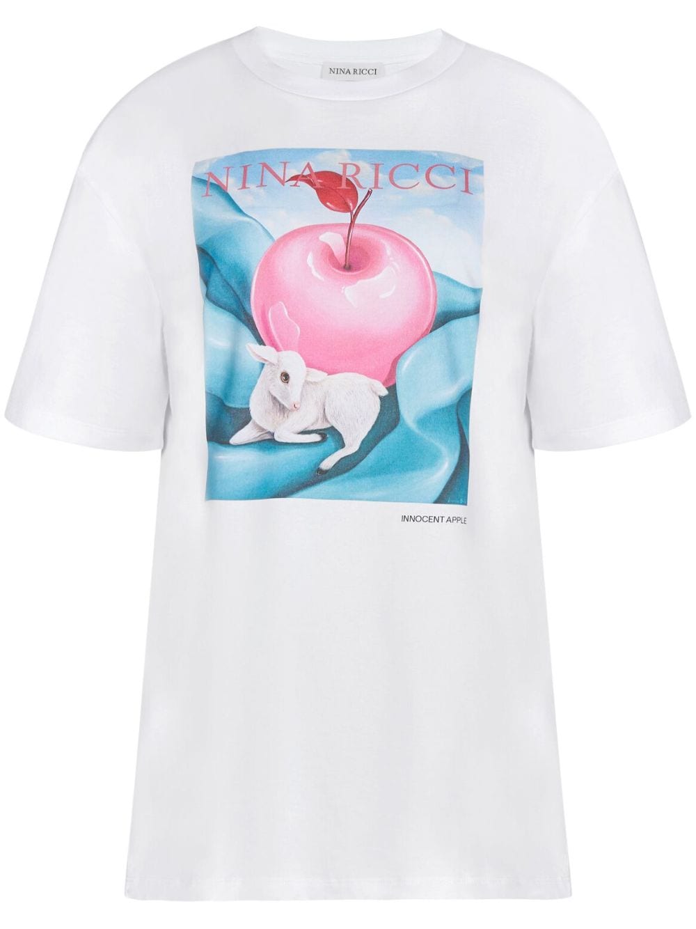Nina Ricci apple-print cotton T-shirt - White von Nina Ricci