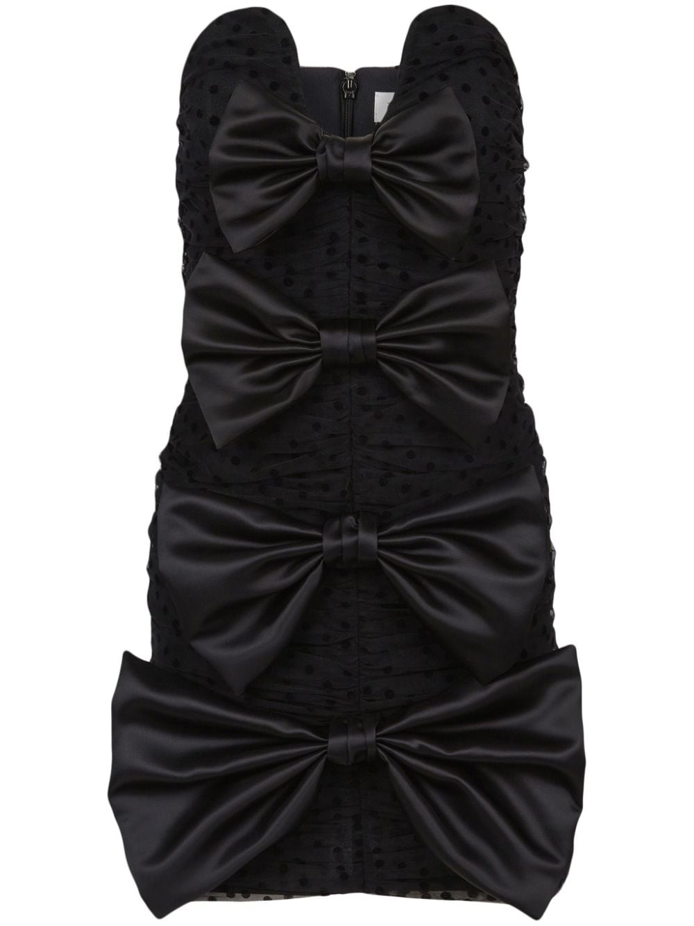 Nina Ricci bow-detail bustier minidress - Black von Nina Ricci