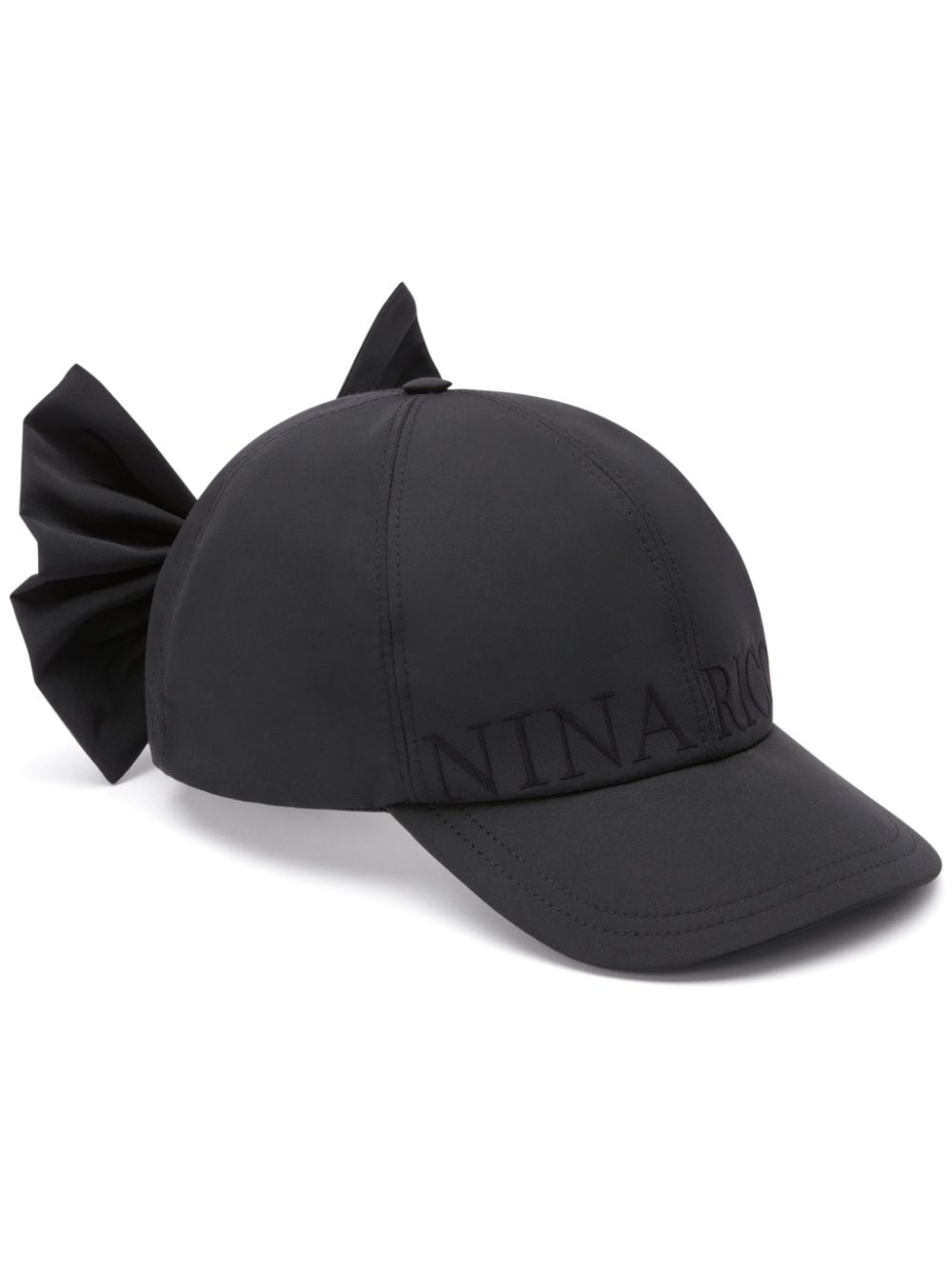 Nina Ricci bow-detail taffeta baseball cap - Black von Nina Ricci