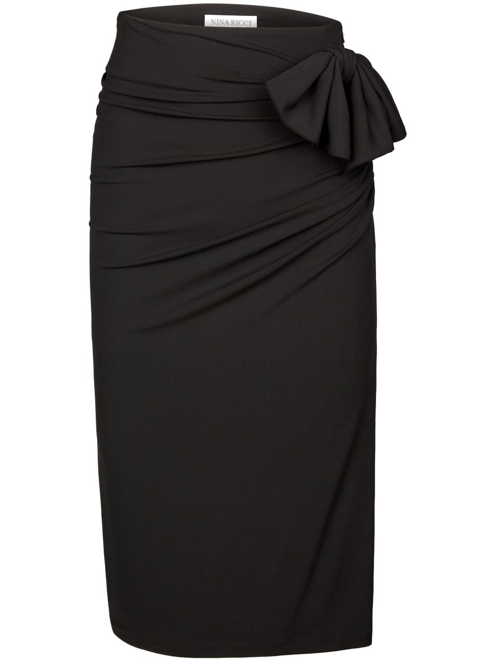 Nina Ricci bow-detailing pencil skirt - Black von Nina Ricci