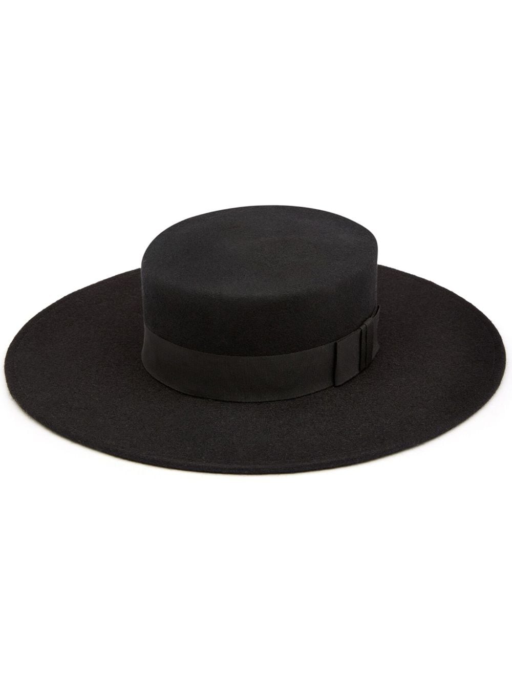 Nina Ricci bow-embellished boater hat - Black von Nina Ricci
