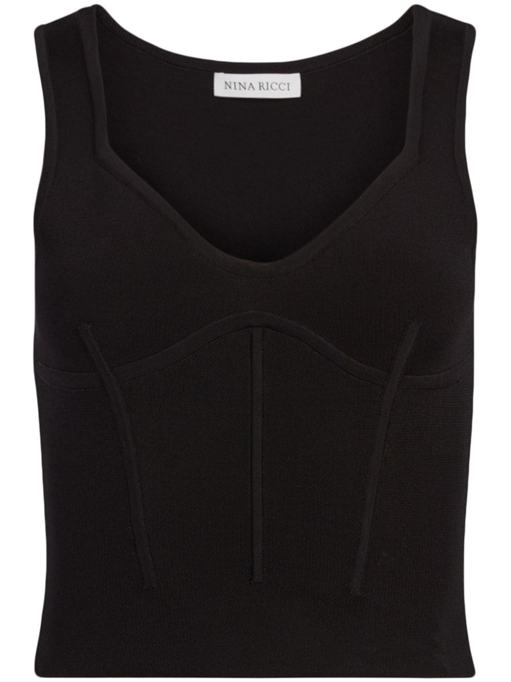 Nina Ricci corset-style tank top - Black von Nina Ricci