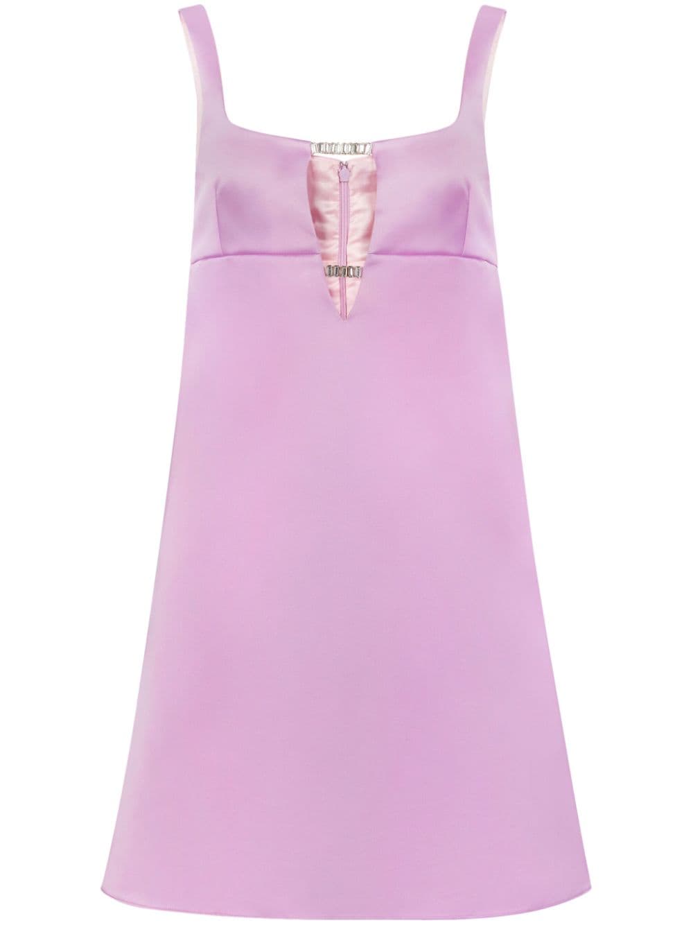 Nina Ricci crystal-embellished satin minidress - Pink von Nina Ricci