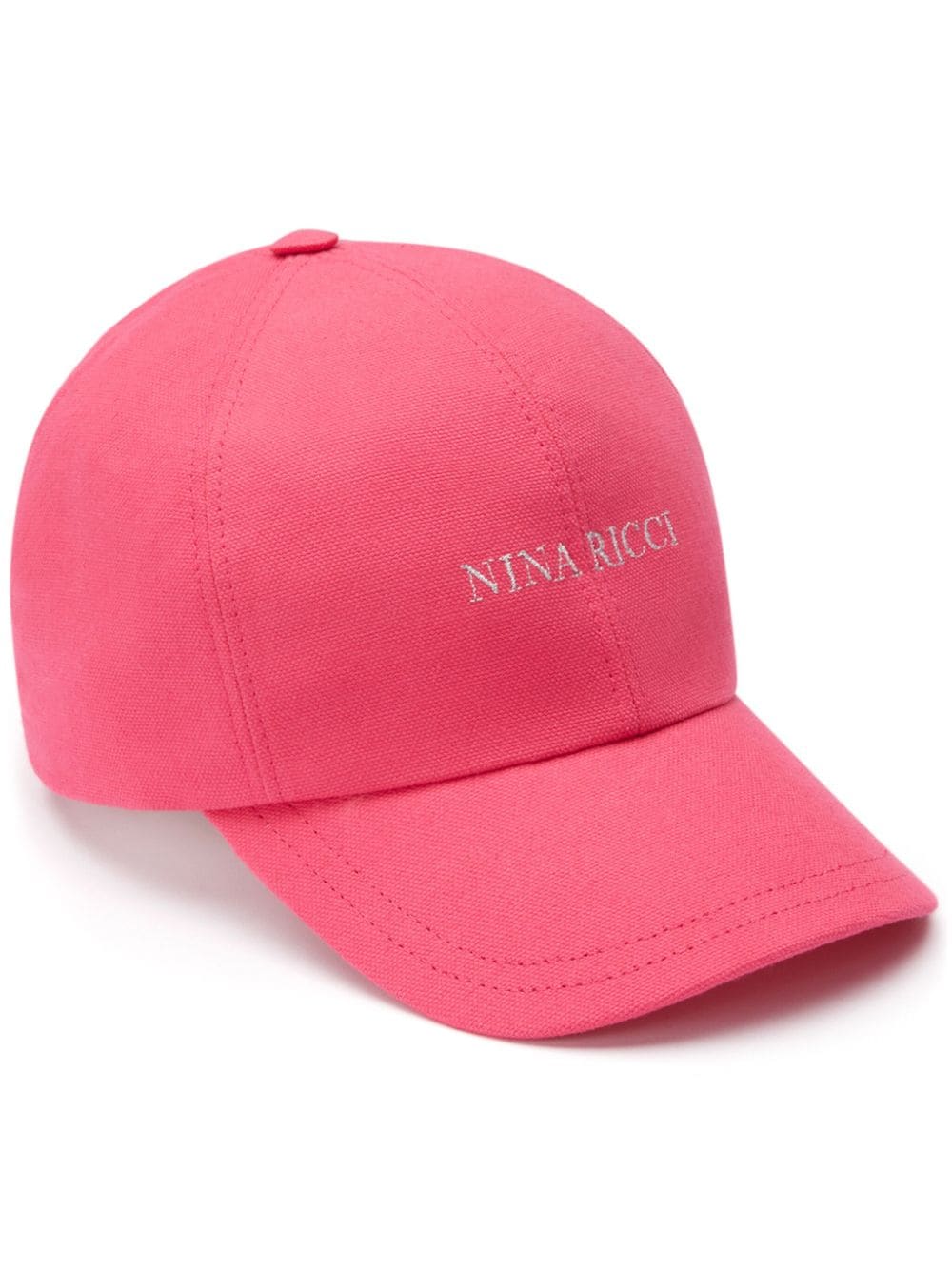 Nina Ricci logo-embroidered cotton baseball cap - Pink von Nina Ricci