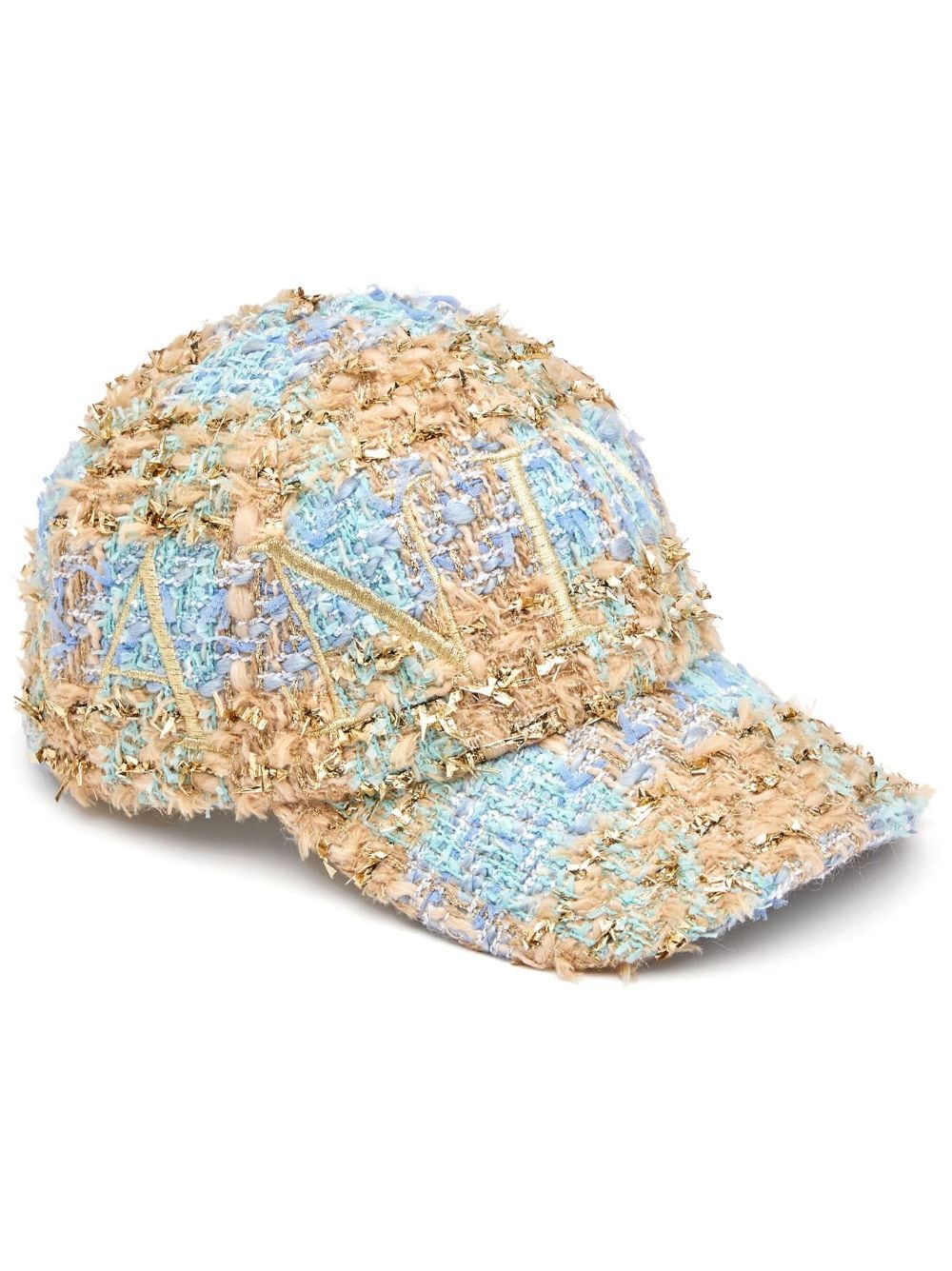 Nina Ricci metallic-thread tweed cap - Blue von Nina Ricci
