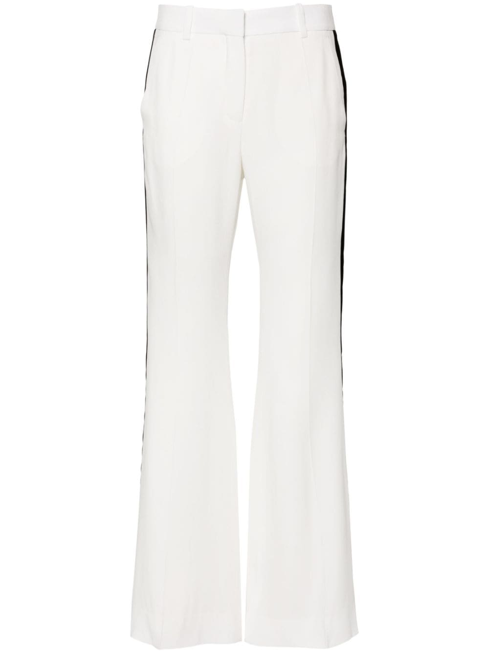 Nina Ricci mid-rise bootcut trousers - White von Nina Ricci