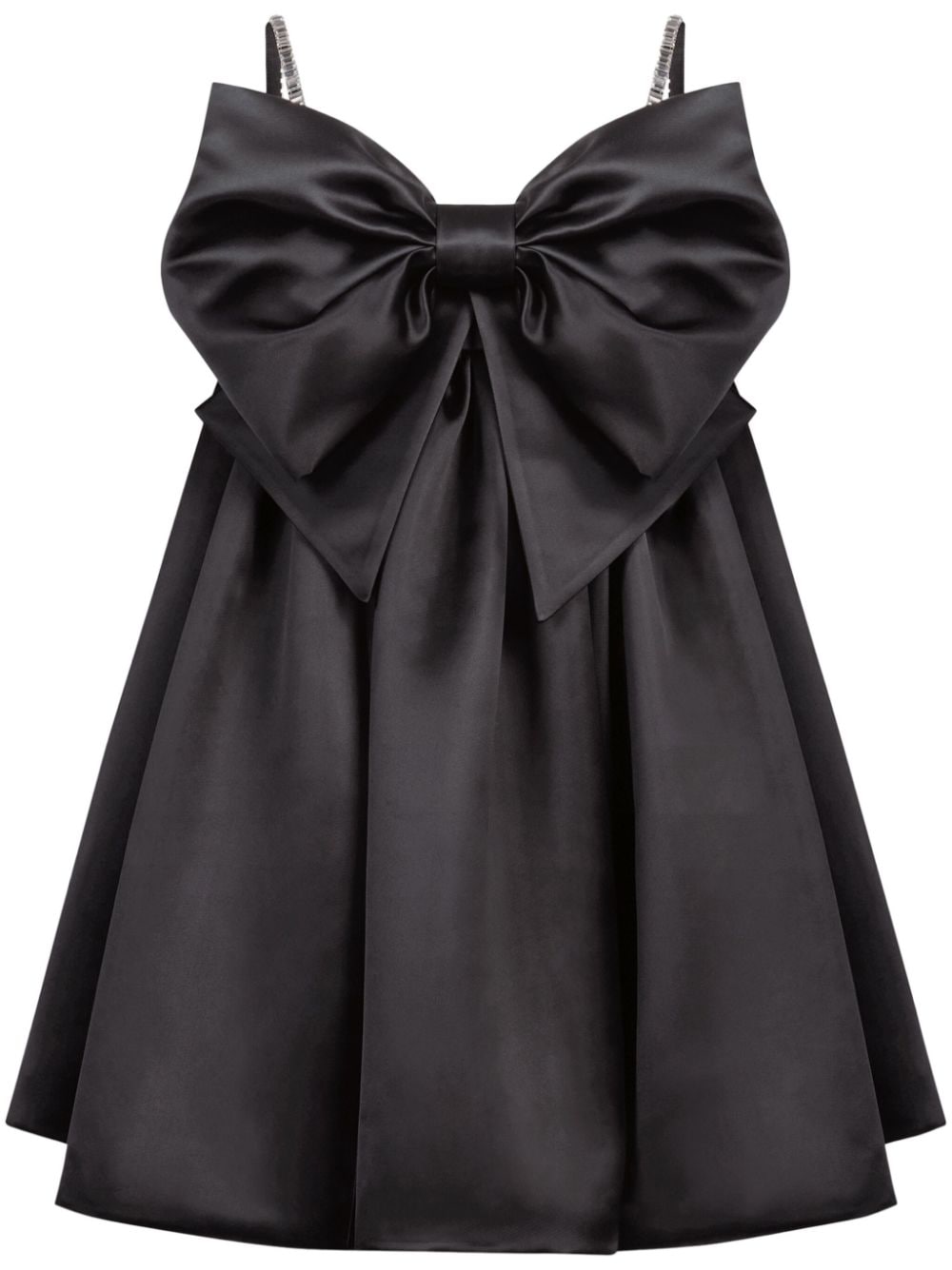 Nina Ricci oversized-bow crystal-embellished minidress - Black von Nina Ricci