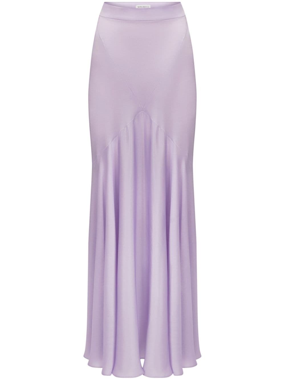Nina Ricci satin maxi skirt - Purple von Nina Ricci