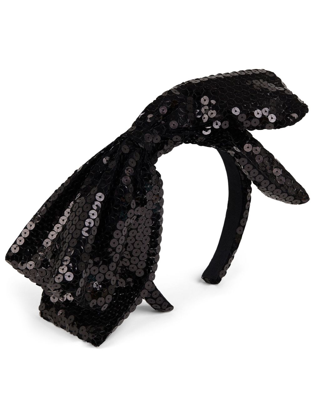 Nina Ricci sequinned oversized-bow headband - Black von Nina Ricci