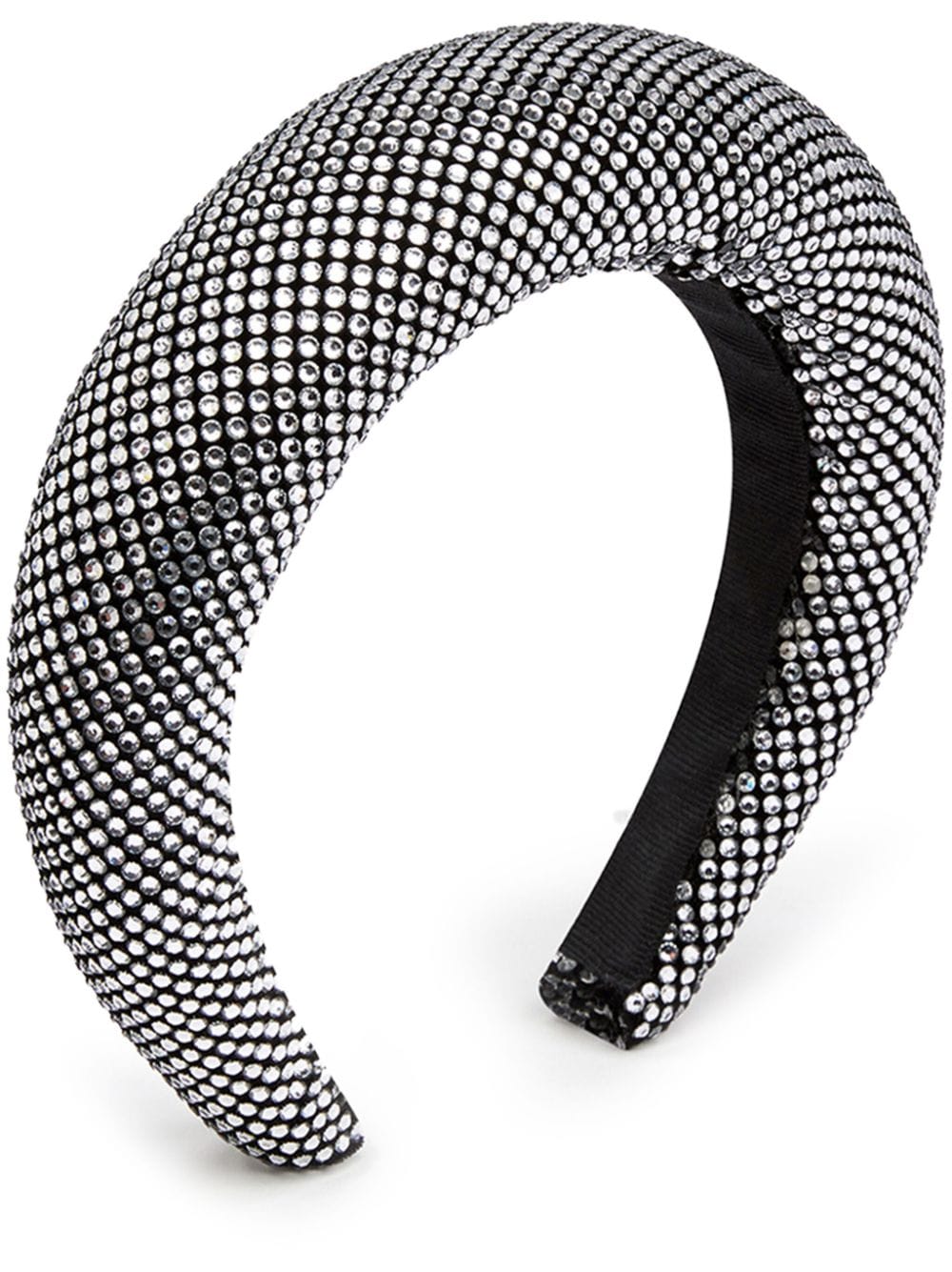 Nina Ricci strass-embellished velvet headband - Black von Nina Ricci