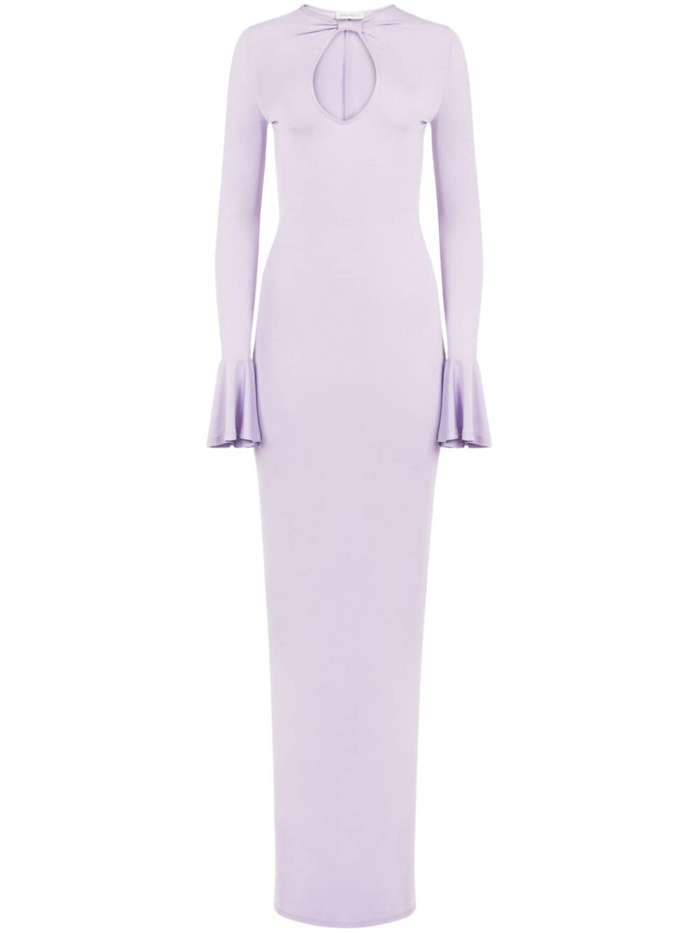 Nina Ricci twisted jersey maxi dress - Purple von Nina Ricci