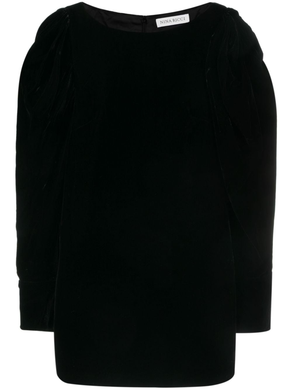 Nina Ricci velvet mini dress - Black von Nina Ricci