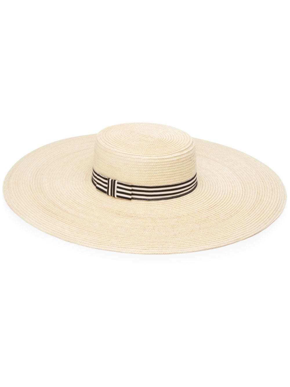 Nina Ricci woven raffia capeline hat - Neutrals von Nina Ricci