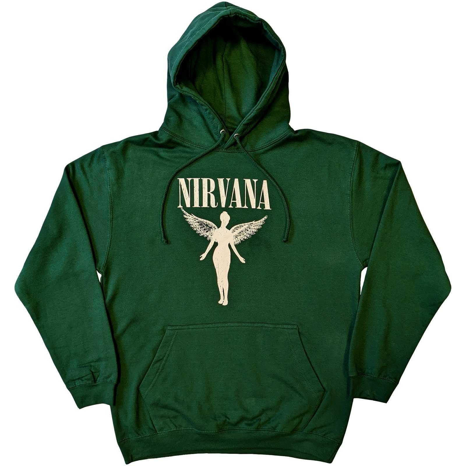 Angelic Mono Kapuzenpullover Damen Grün XL von Nirvana