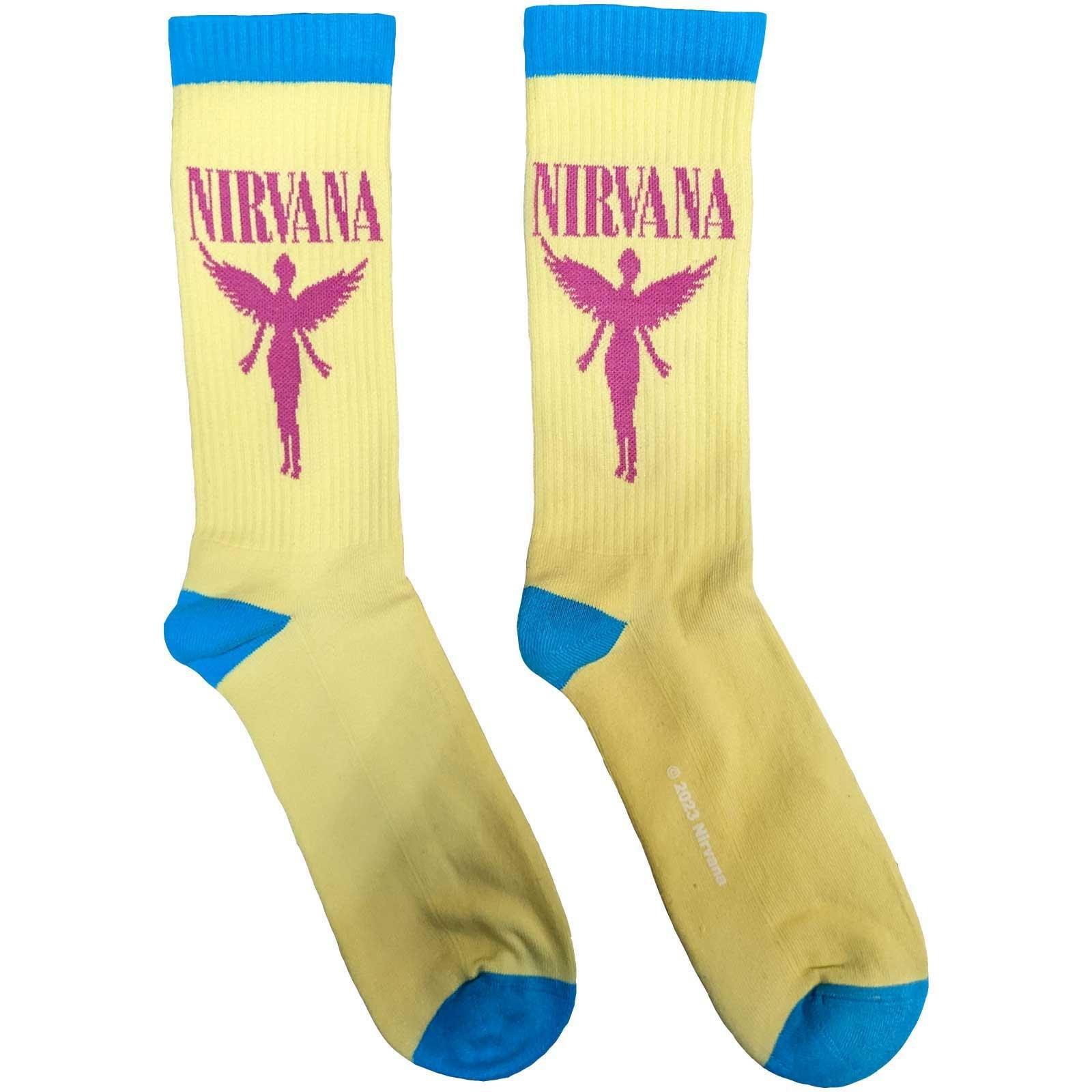 Angelic Socken Damen Gelb 40.5 von Nirvana