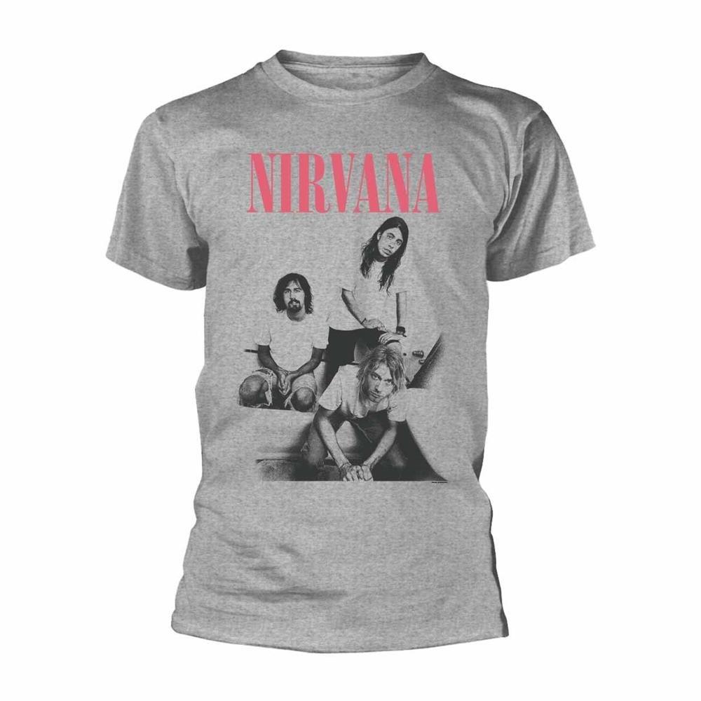 Bathroom Tshirt Damen Grau L von Nirvana