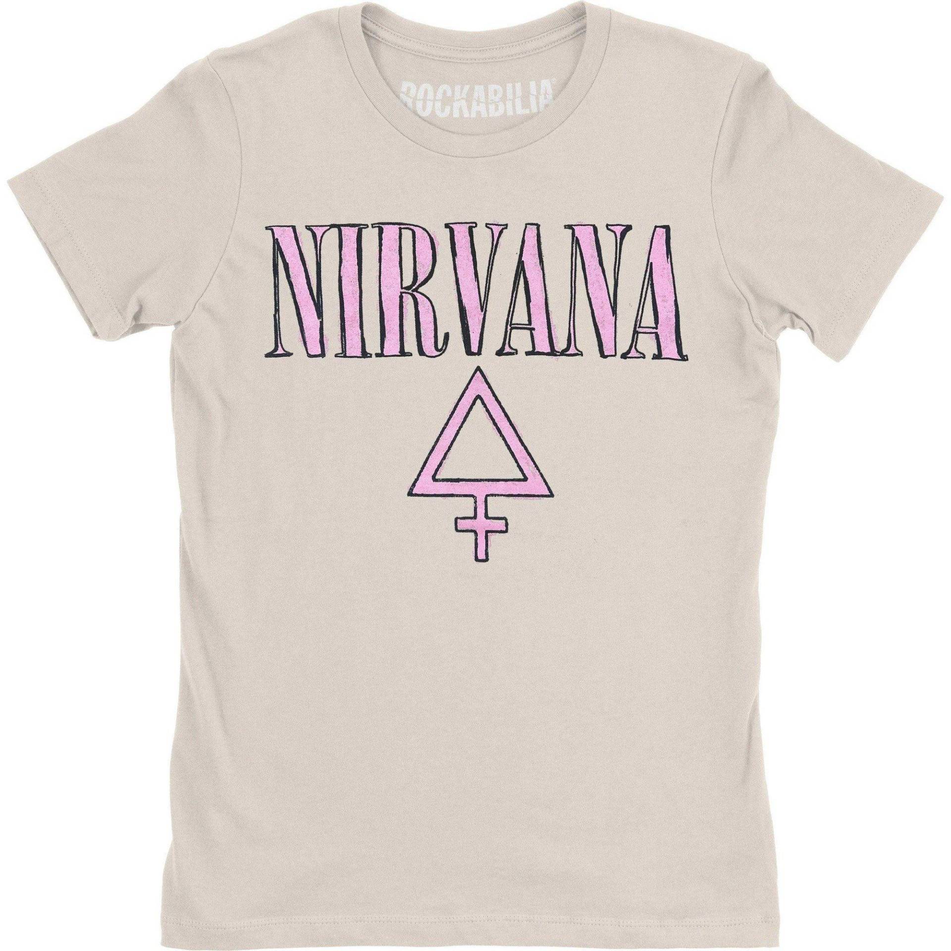 Femme Tshirt Damen Weiss L von Nirvana