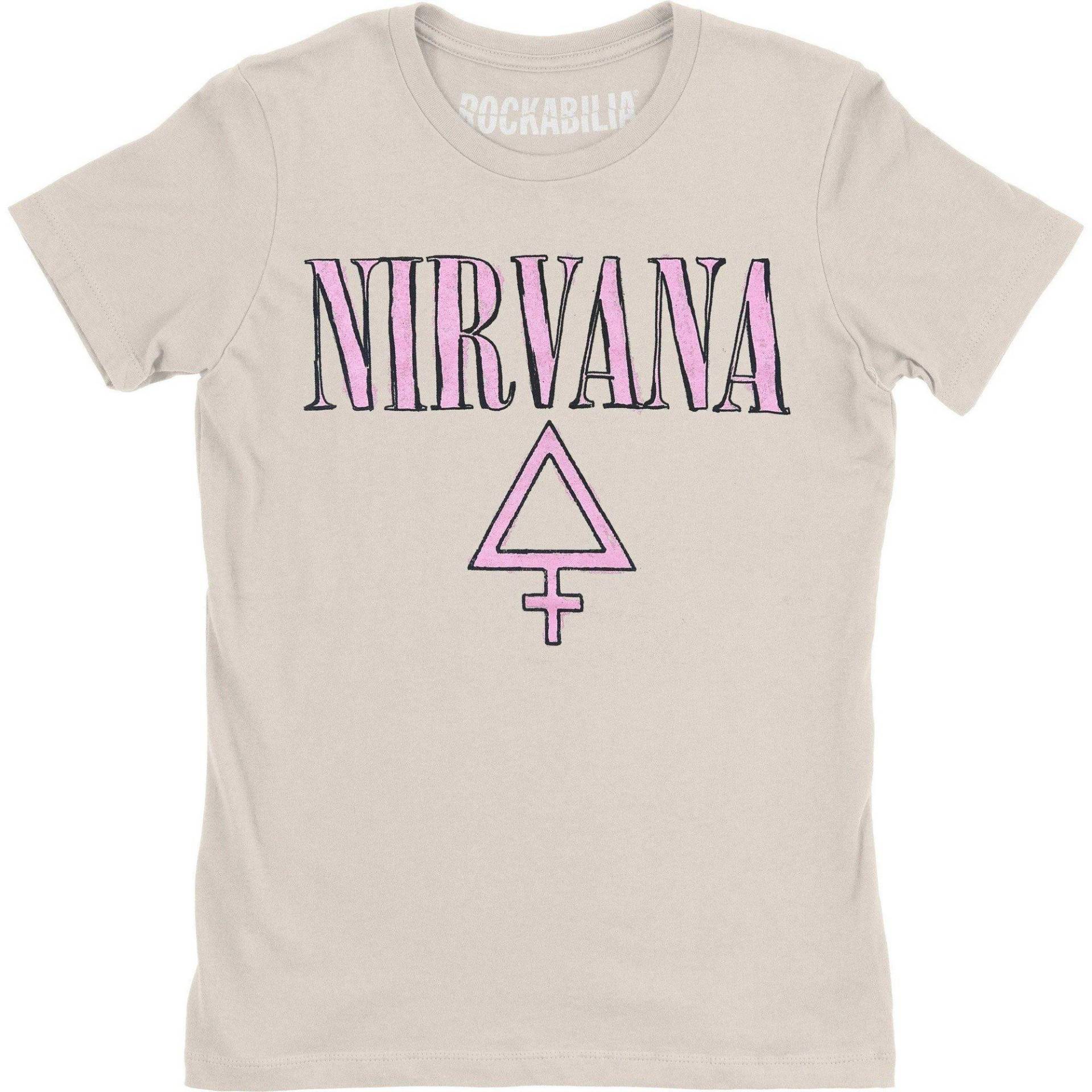 Femme Tshirt Damen Weiss M von Nirvana