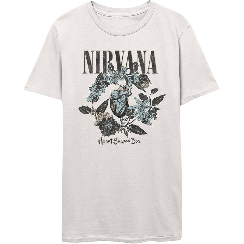 Heart Shaped Box Tshirt Damen Weiss S von Nirvana