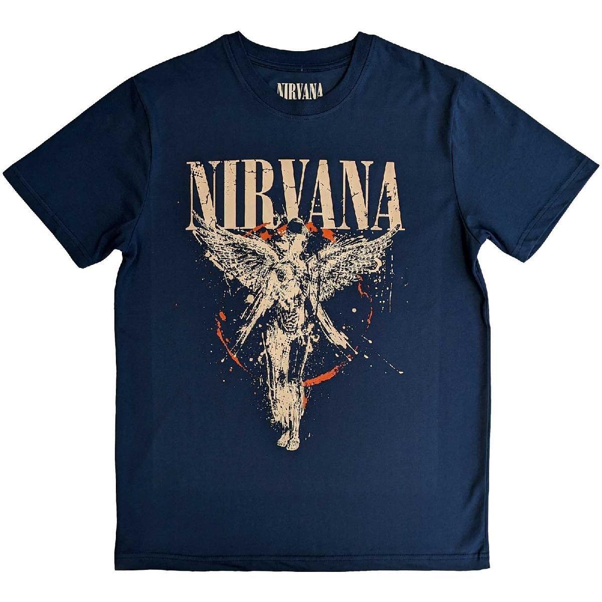 In Utero Tshirt Damen Blau M von Nirvana