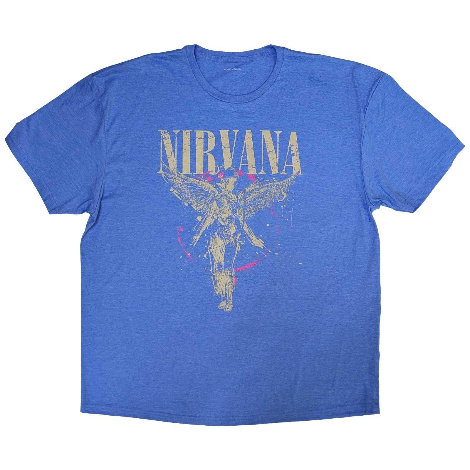 In Utero Tshirt Damen Hellblau L von Nirvana