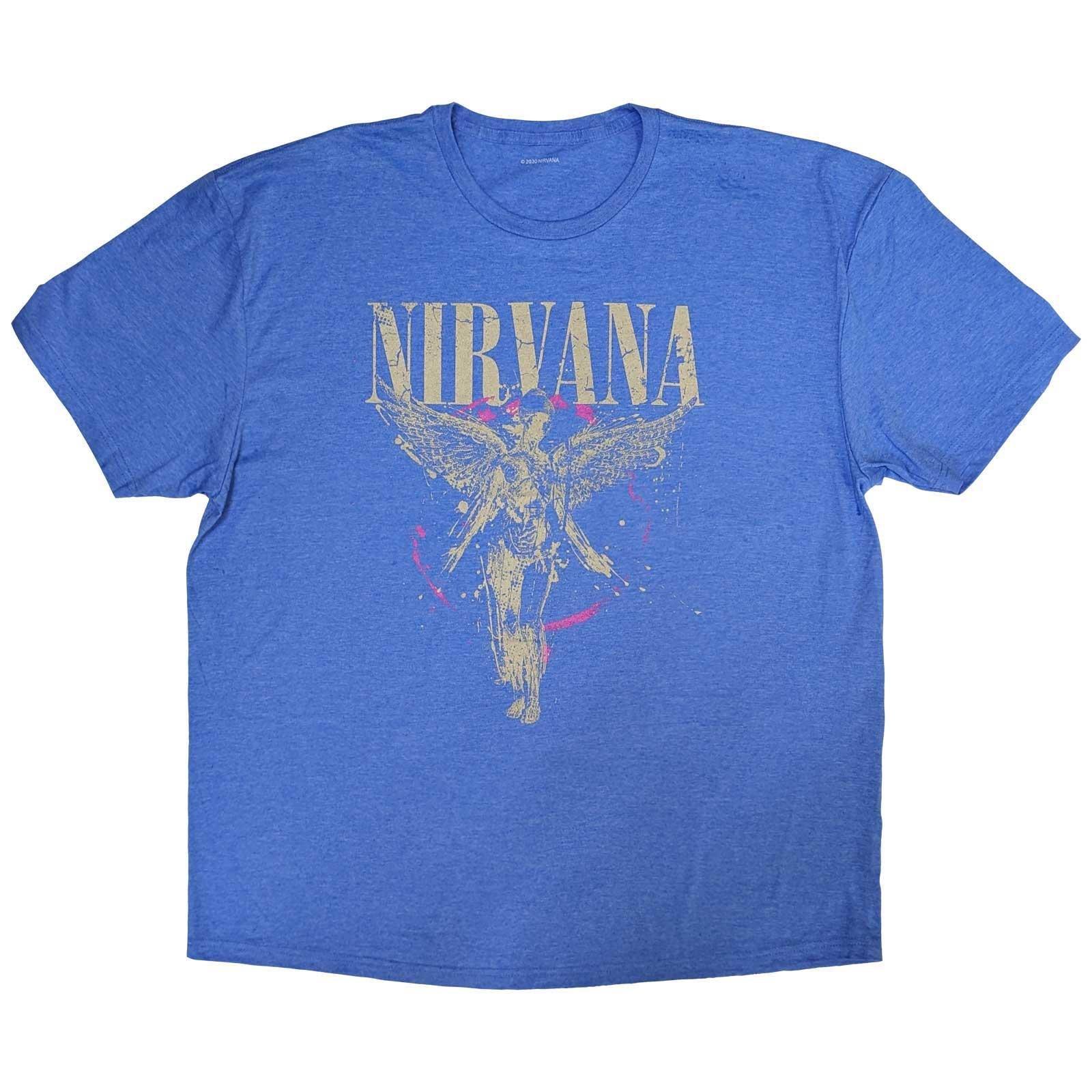 In Utero Tshirt Damen Hellblau XL von Nirvana