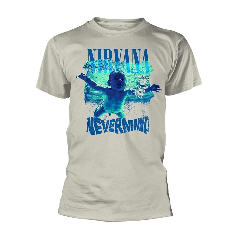 Nevermind Tshirt Damen Beige XXL von Nirvana