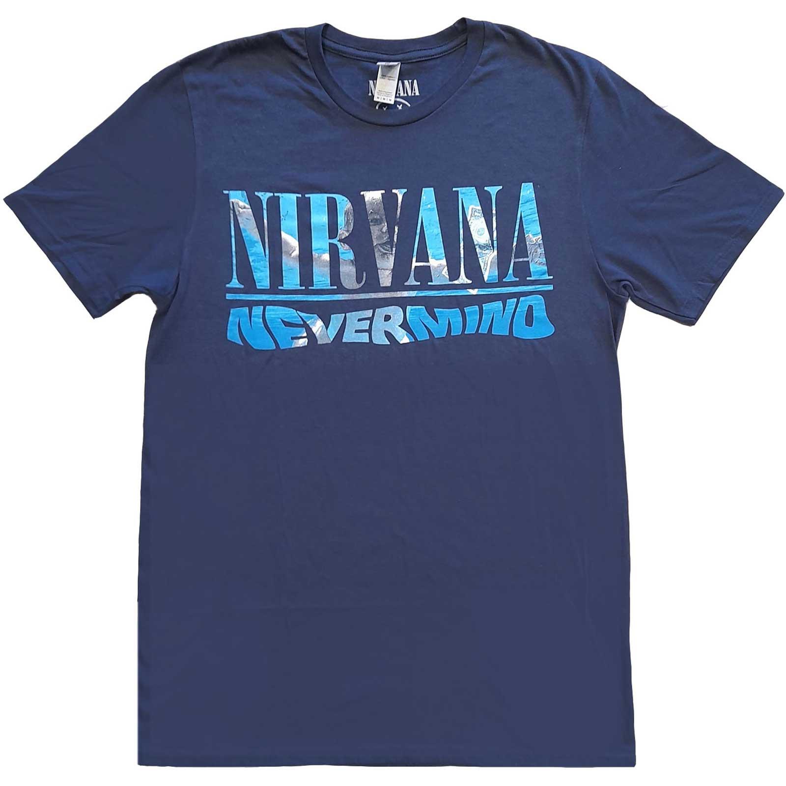 Nevermind Tshirt Damen Marine M von Nirvana