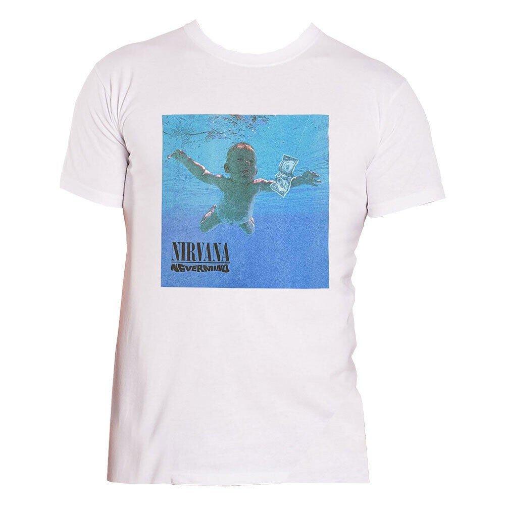 Nevermind Tshirt Damen Weiss L von Nirvana