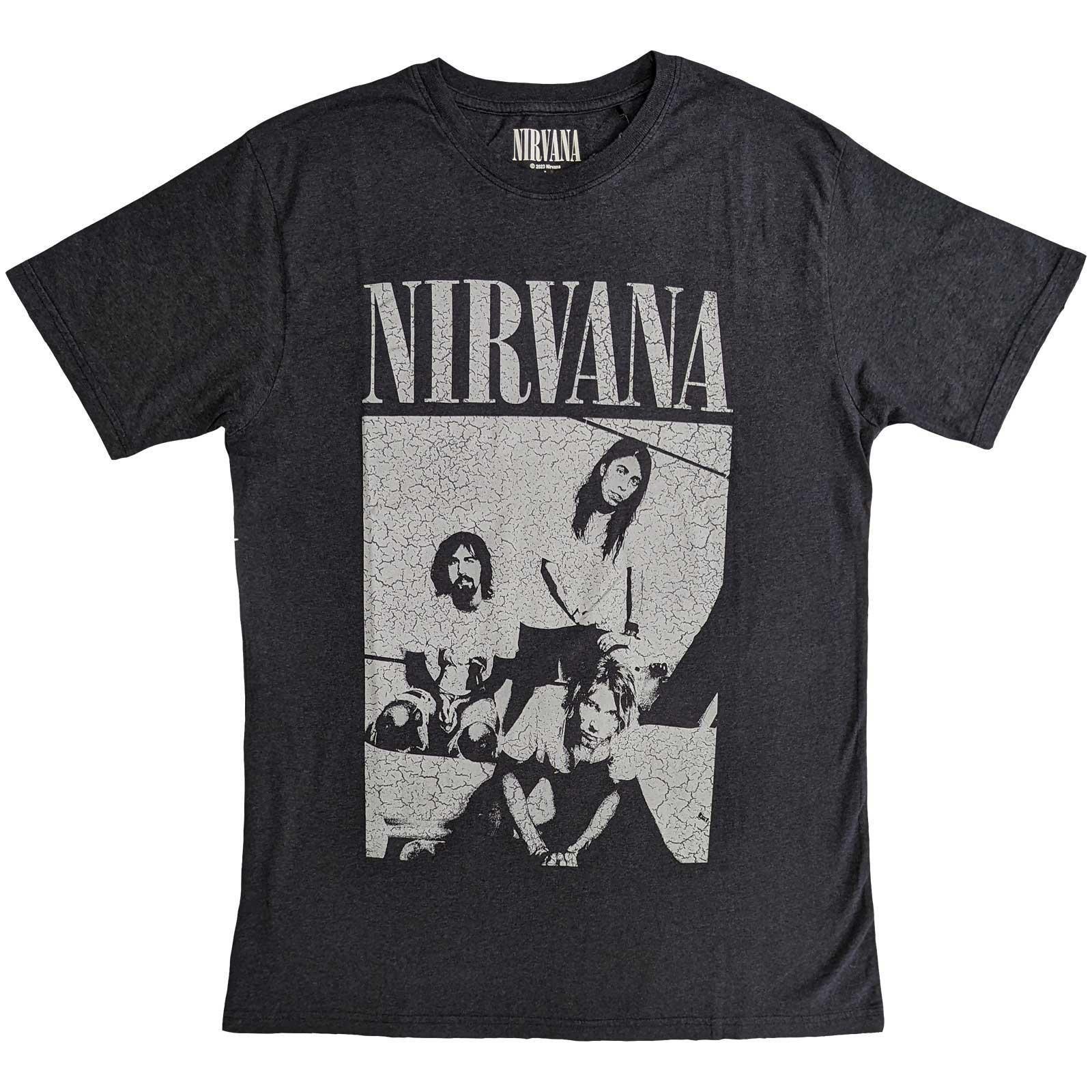 Sitting Tshirt Damen Schwarz L von Nirvana