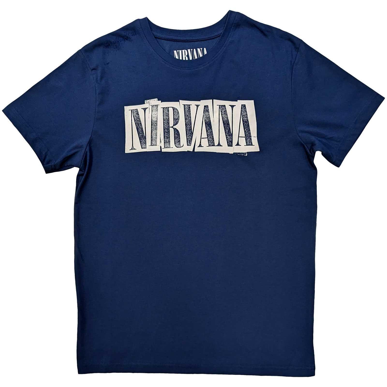 Tshirt Damen Blau Denim S von Nirvana