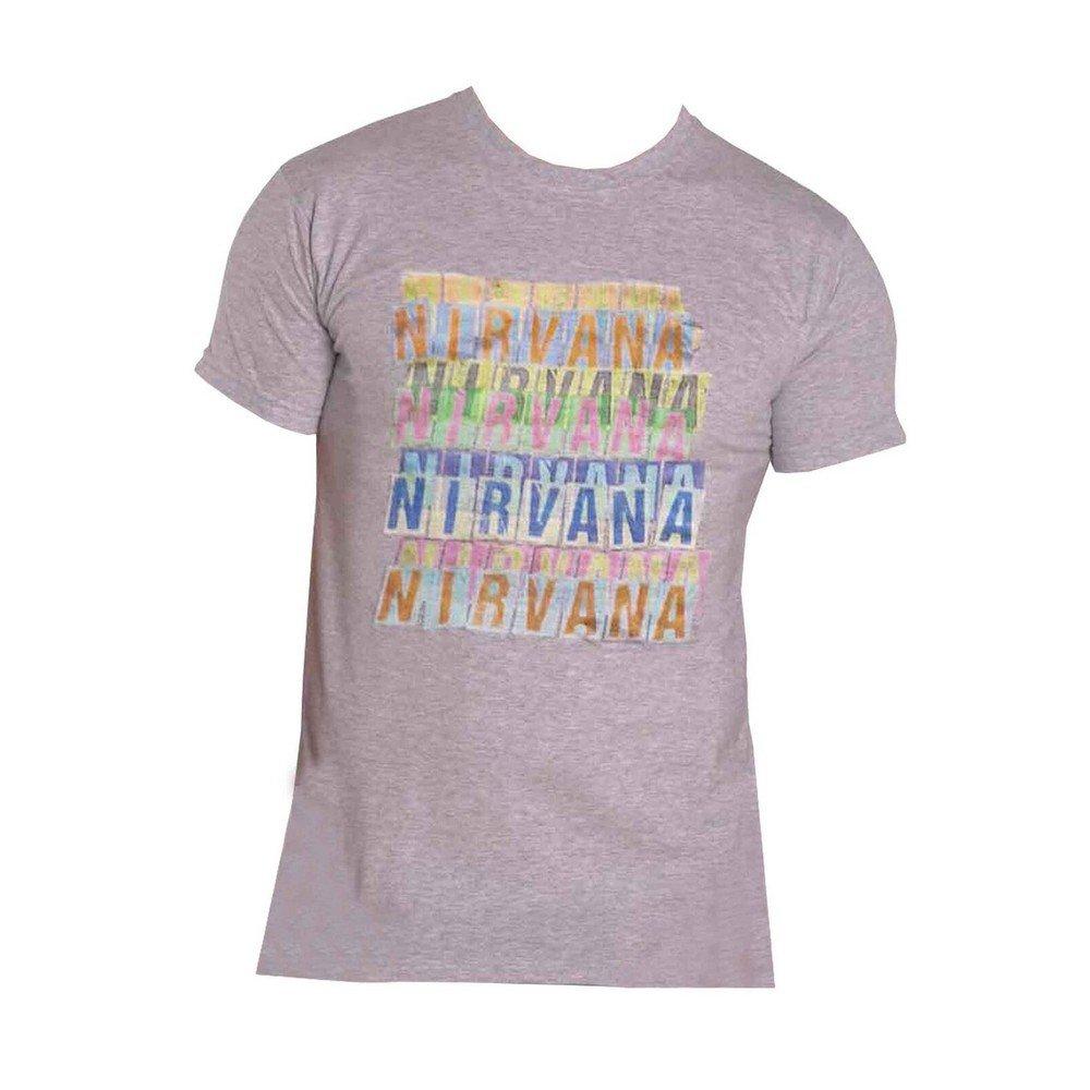 Tshirt Damen Grau L von Nirvana