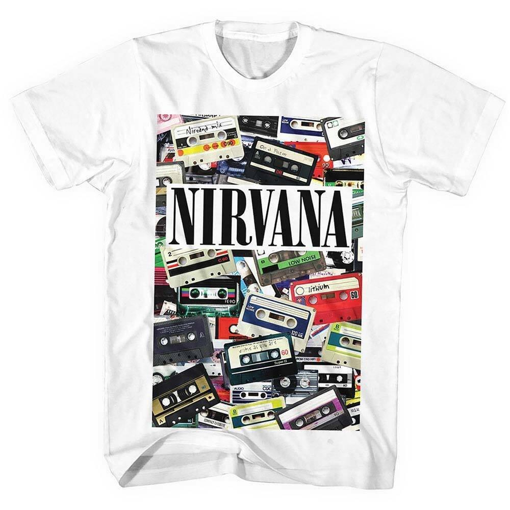 Tshirt Damen Weiss L von Nirvana