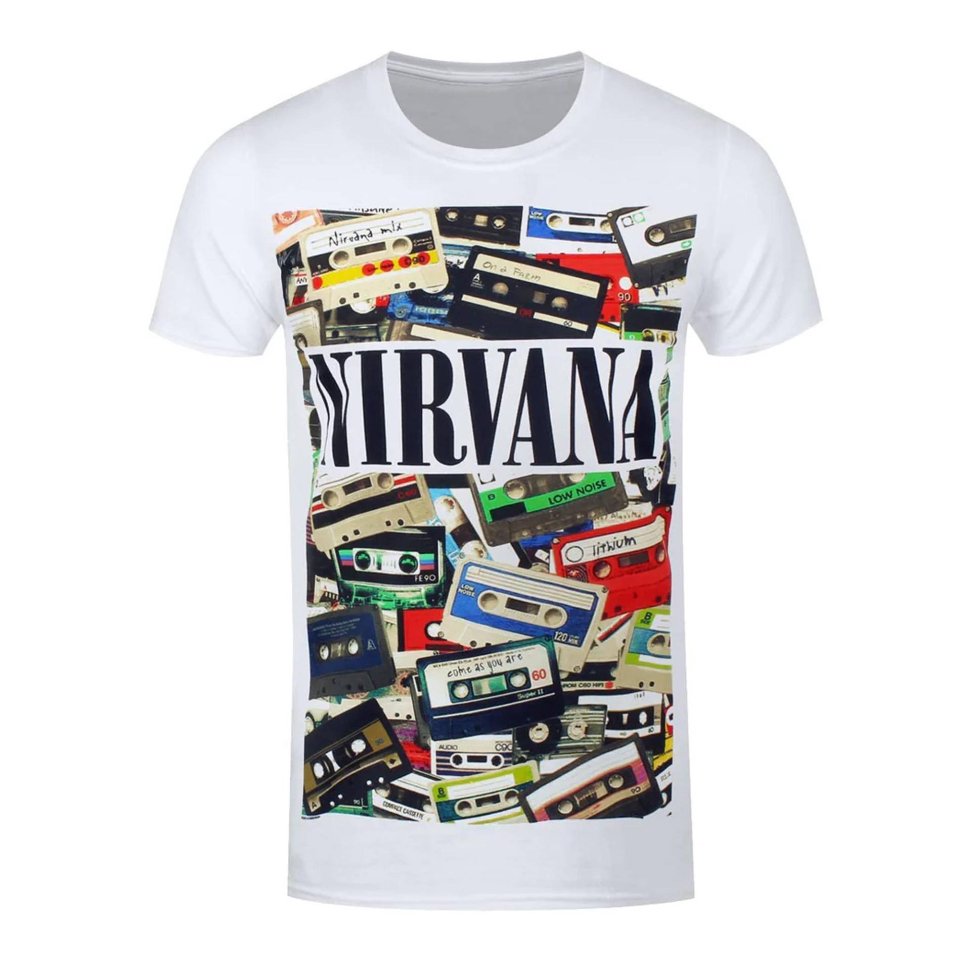 Tshirt Damen Weiss S von Nirvana