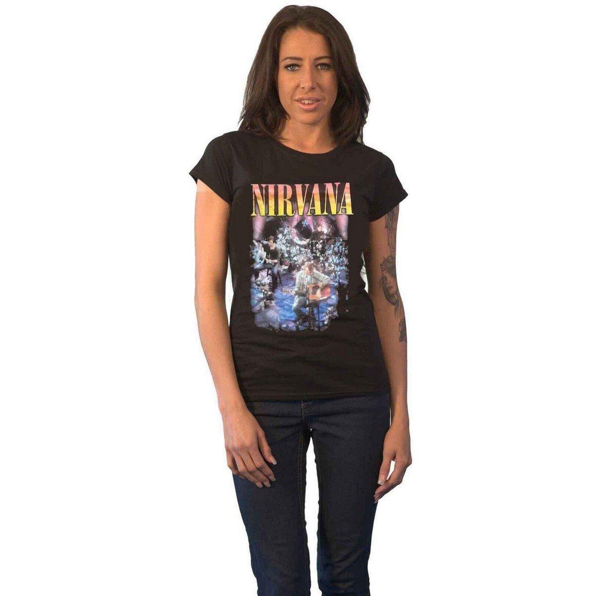 Unplugged Tshirt Damen Schwarz 44 von Nirvana