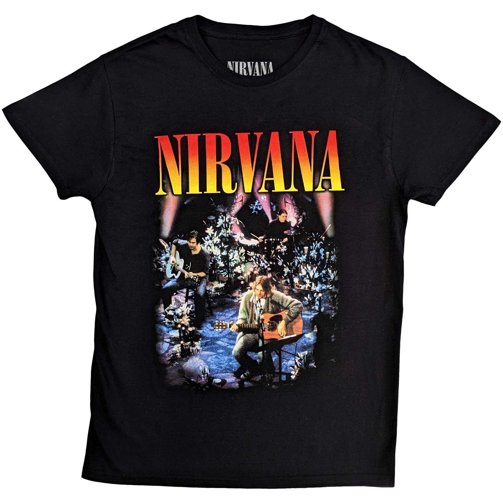 Unplugged Tshirt Damen Schwarz L von Nirvana