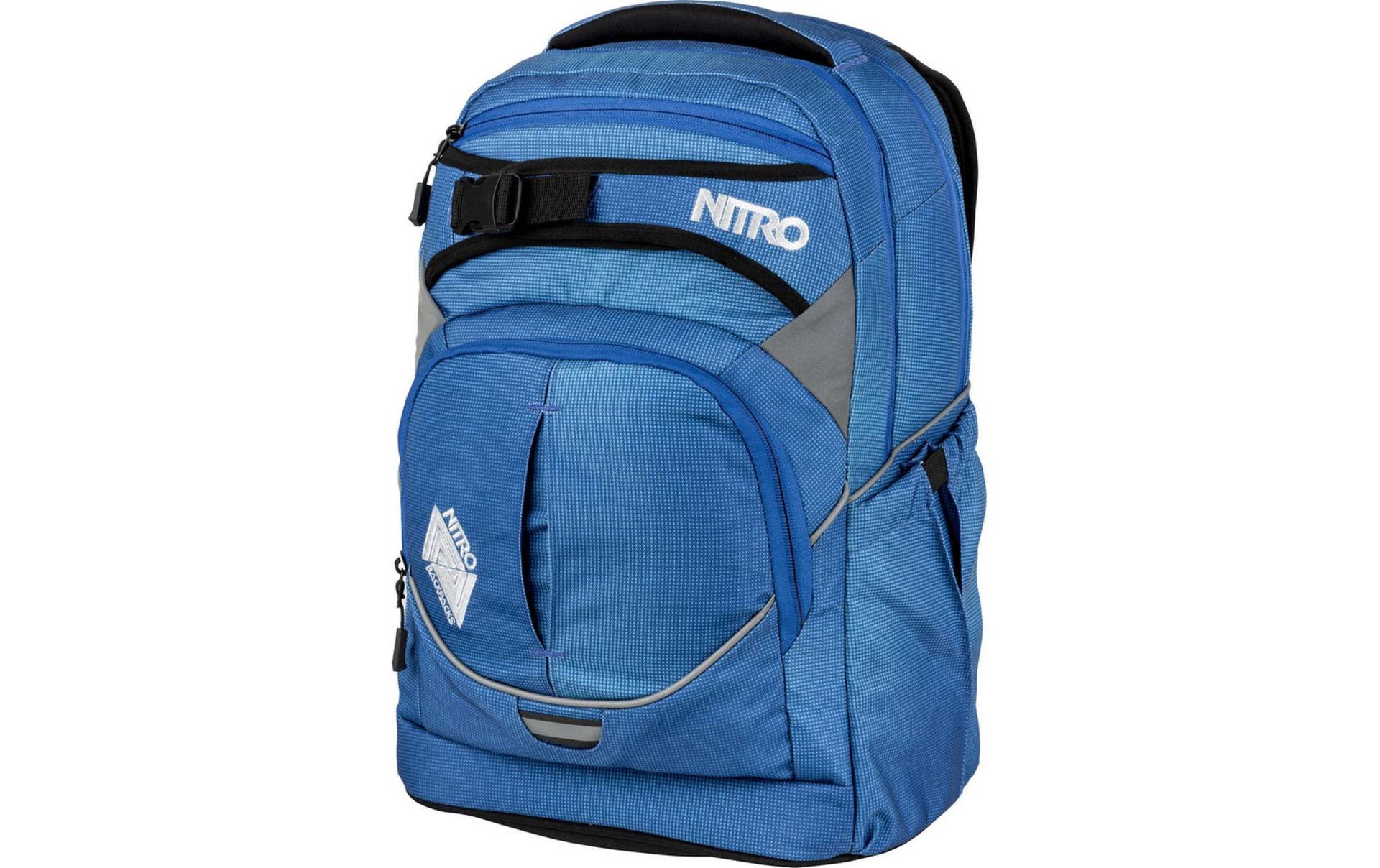 NITRO Schulrucksack »Superhero Blur Brilliant Blue«, Reflektoren von Nitro