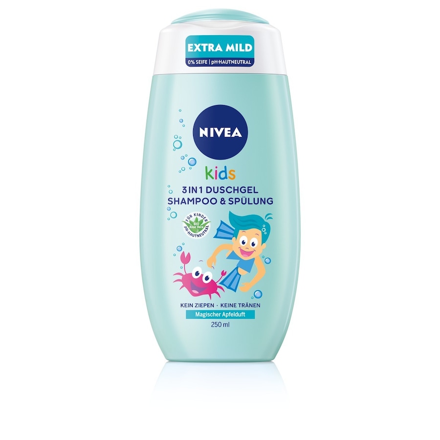 NIVEA  NIVEA Kids 3in1 Duschgel, Shampoo & Spülung Apfelduft duschgel 250.0 ml