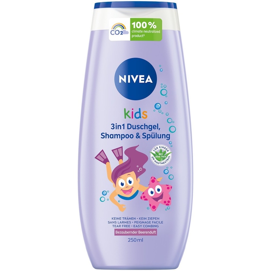 NIVEA  NIVEA Kids 3in1 Duschgel, Shampoo & Spülung Beerenduft duschgel 250.0 ml von Nivea