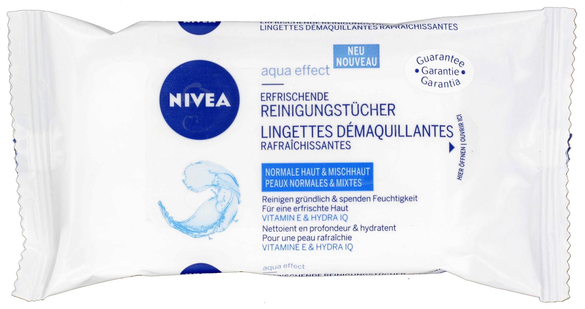 Erfrischende Reinigungstücher Mini Damen  7 Stück von NIVEA