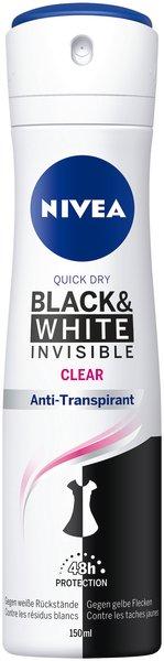 Pure Invisible For Black & White Anti-transpirant Spray Damen  150 ml von NIVEA