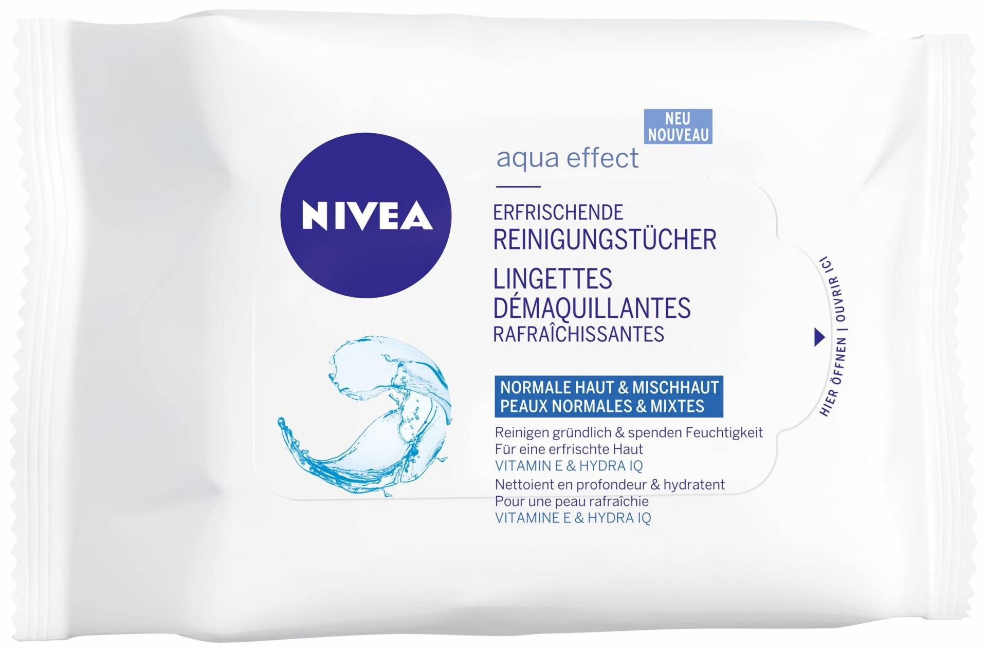 Visage Erfrischende Reinigungstücher Damen  25 pezzi von NIVEA