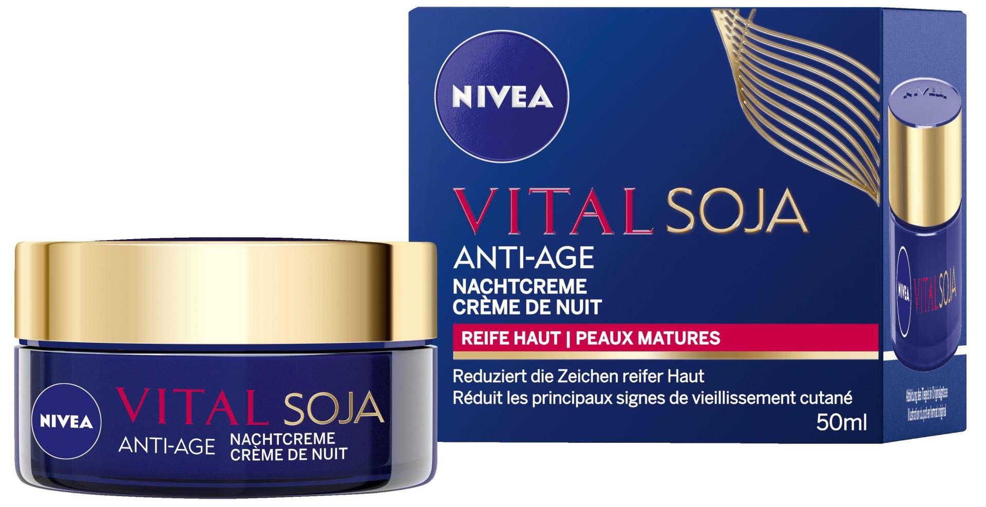 Vital Soja Anti-age Nachtcreme Damen  50ml von NIVEA