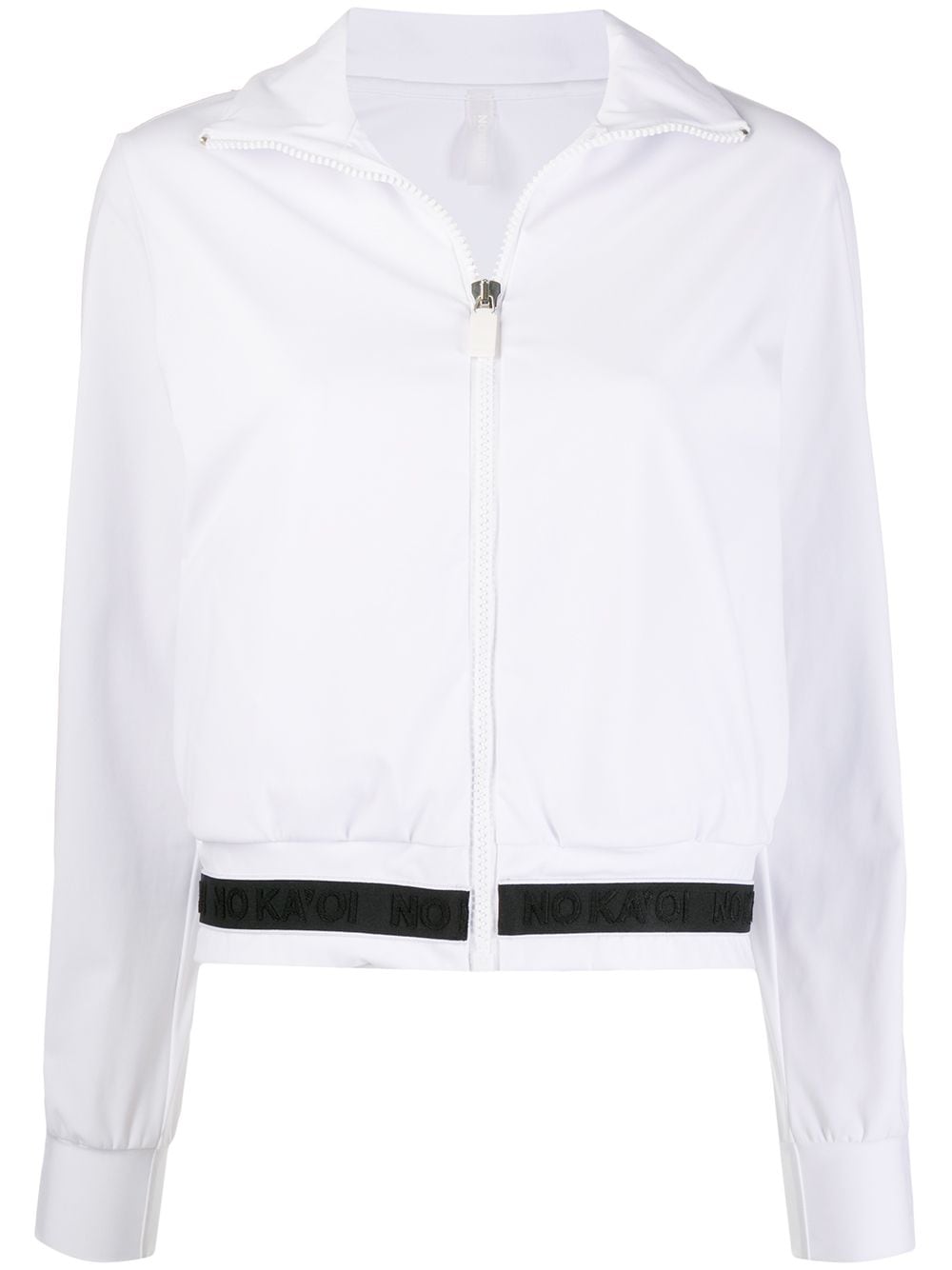 No Ka' Oi zipped two-tone track jacket - White von No Ka' Oi