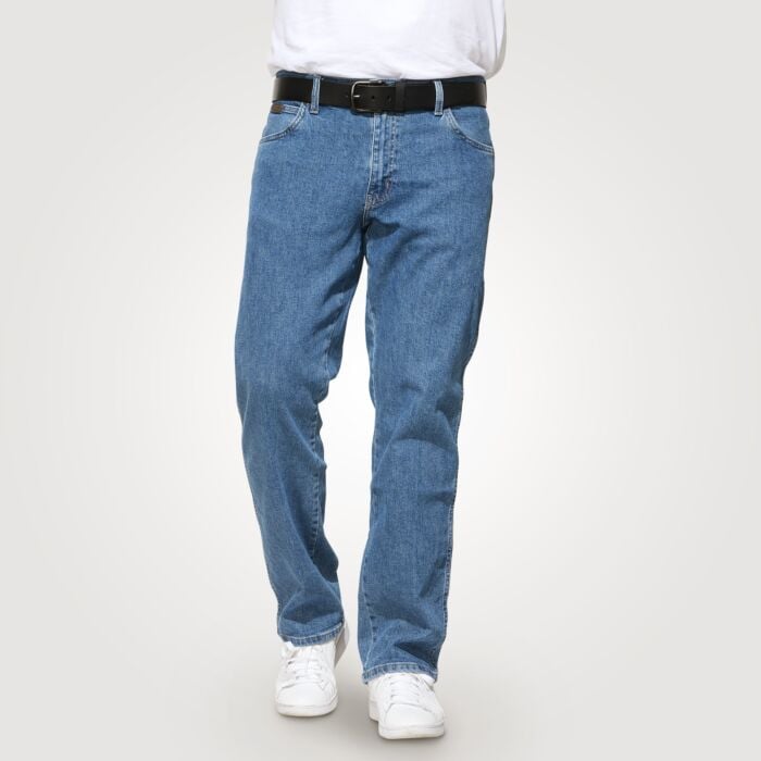 Wrangler Herren Jeans Straight-Fit, rinsewash, W32/L32 von Wrangler