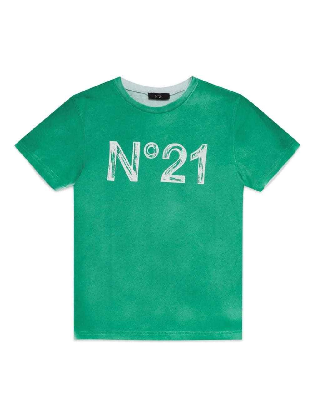 Nº21 Kids logo-print cotton T-shirt - Green von Nº21 Kids