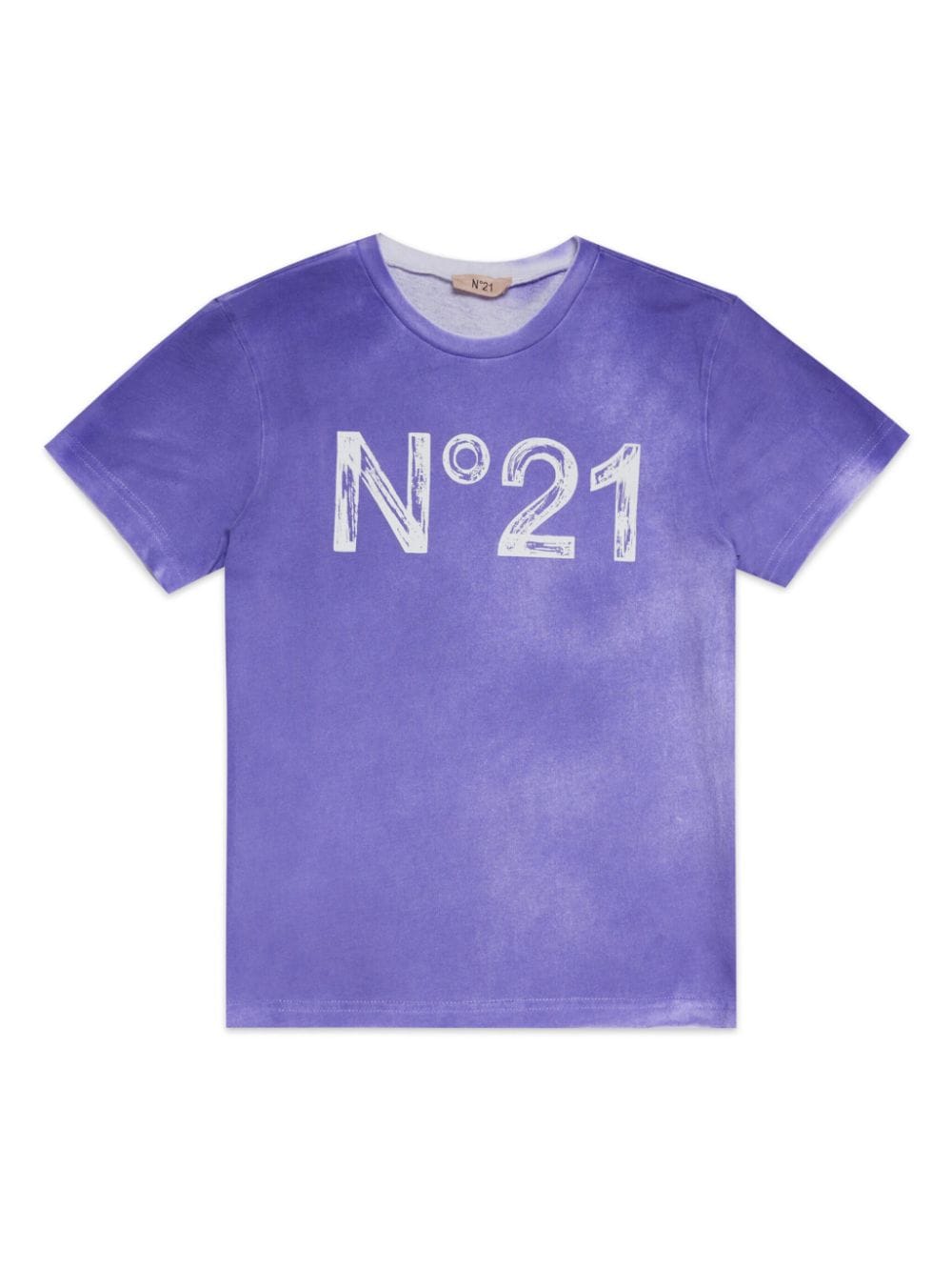 Nº21 Kids logo-print tie-dye cotton T-shirt - Purple von Nº21 Kids