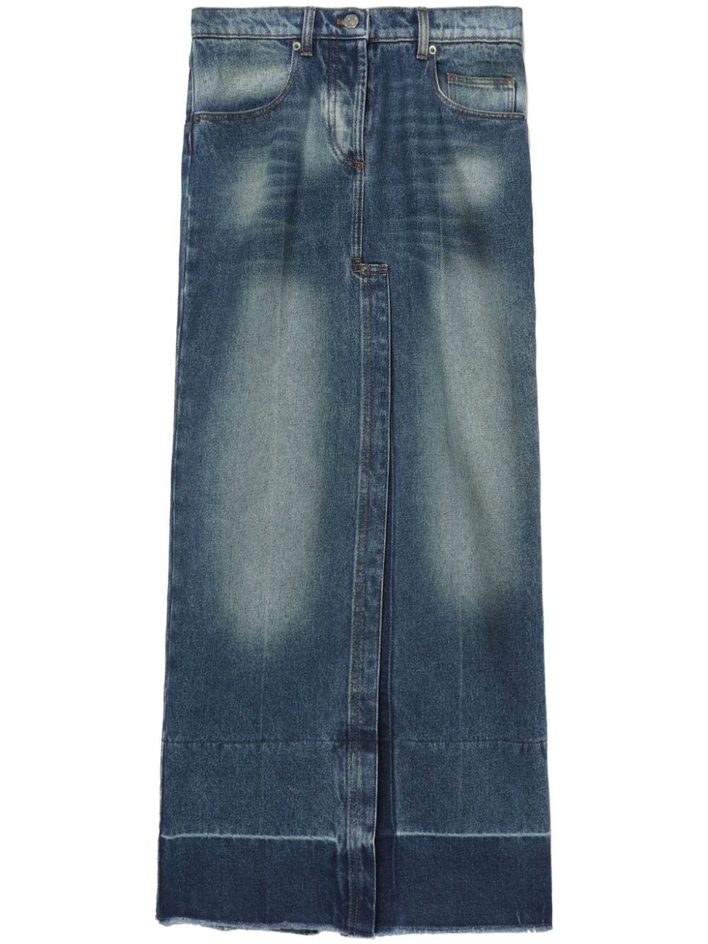 Nº21 high-rise denim full skirt - Blue von Nº21