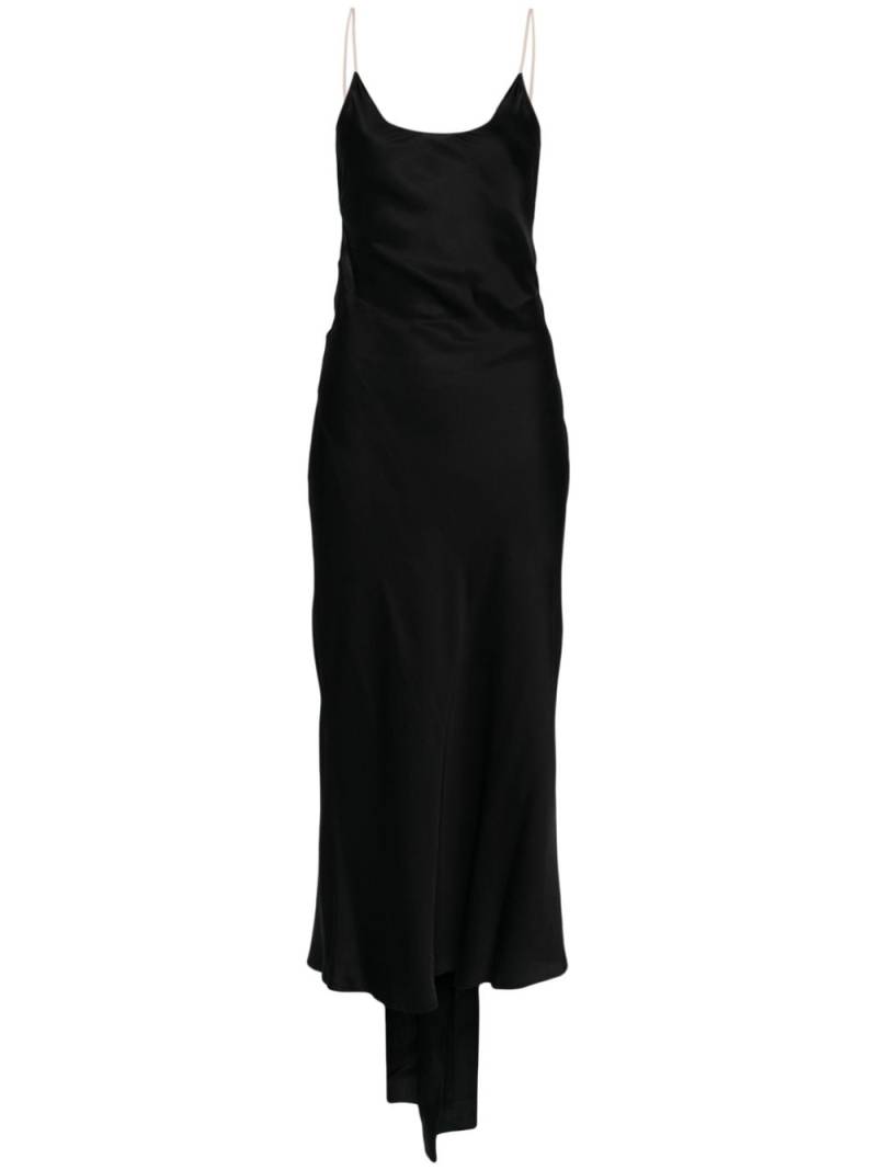 Nº21 satin midi dress - Black von Nº21